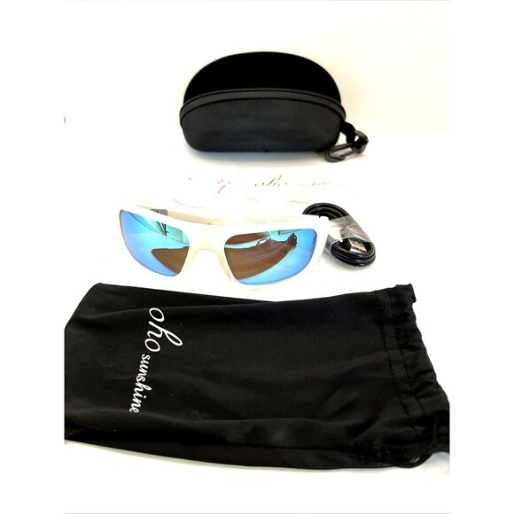 Oho Sunshine Sunglasses ROHS MIC in Case Designer Fashion White - Picture 1 of 7